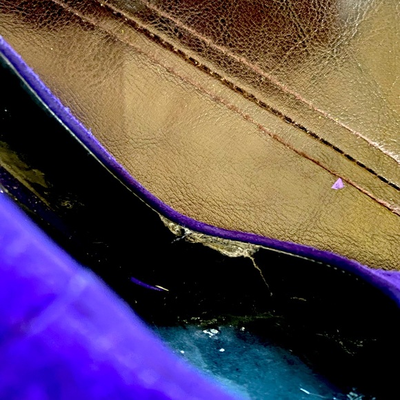 Ladies Nine West Blue suede shoes… gorgeous color 4” heel, 1” platform. EUC - Picture 4 of 4